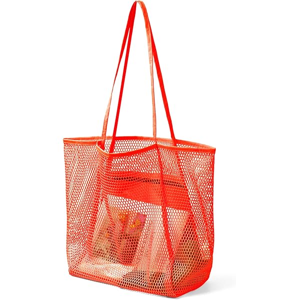 Amazon.com | Mesh Beach Bag for Women, Large Beach Tote Bag